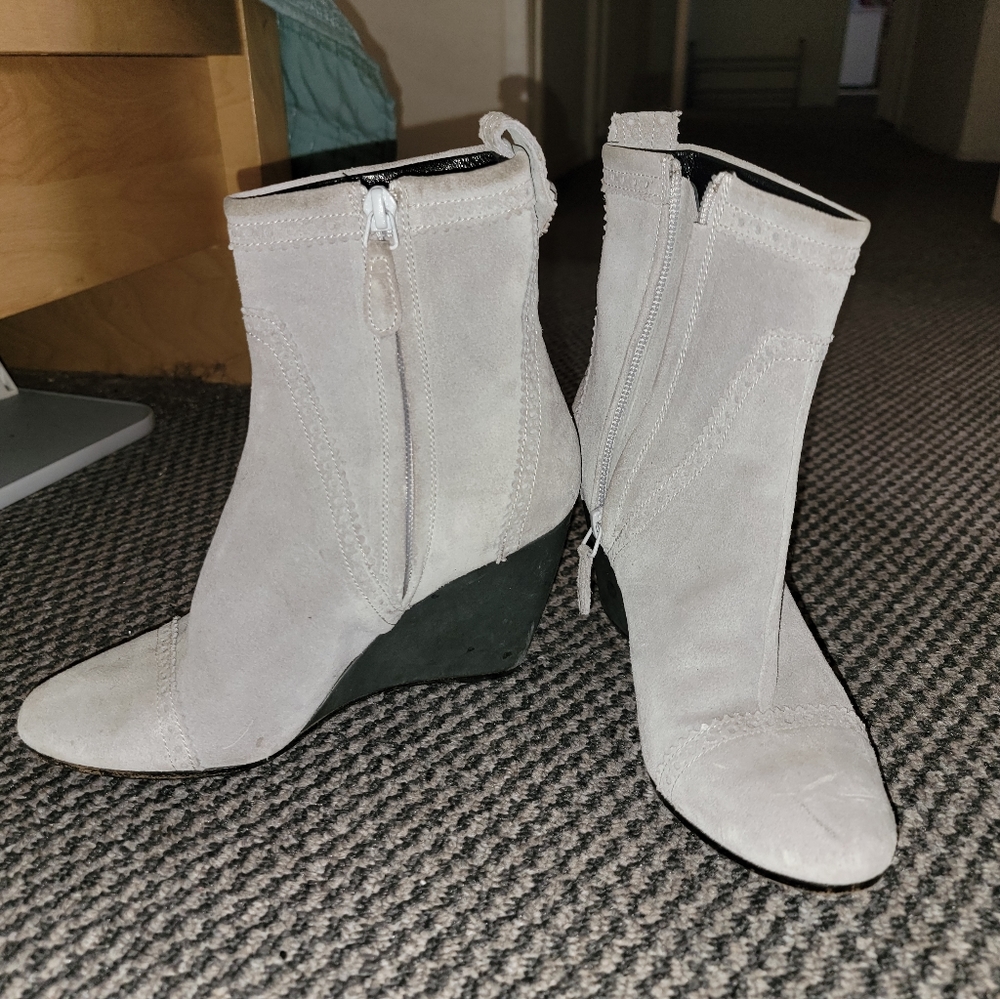 Balenciaga Boots Grey Suede Size 5 - Picture 2 of 5